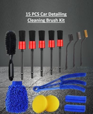 15 Pcs Car Cleaning Brush Kit